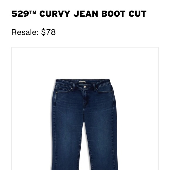 Levi’s 529 Curvy Boot Cut Jeans - Picture 1 of 3